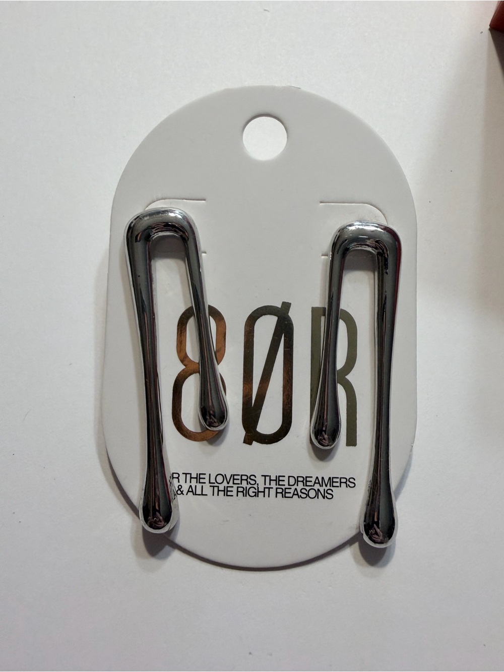 8 Other Reasons Earrings Post Back silver tone drops